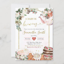 O Bebê de chá de Natal de inverno está criando um 