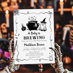 Convites O bebê do Halloween está criando Chá de fraldas