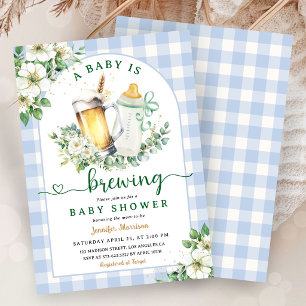 Convites O Bebê Está Preparando Cerveja Chuvinha de Bebê Me