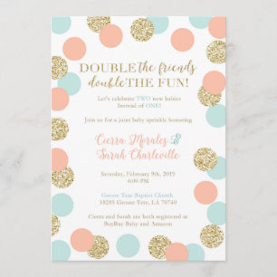 Convites O bebê feito sob encomenda polvilha