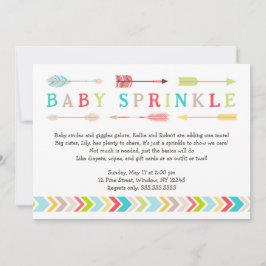 Convites O bebê tribal polvilha o chá neutro do género