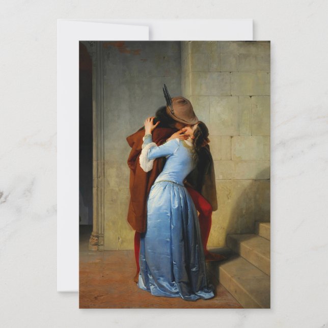 Convites O Beijo Francesco Hayez (Frente)