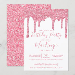 Convites O Brilhante Rosa Brilhante Dica A Qualquer Ano Ani