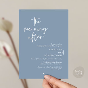 Convites O brunch do dia seguinte ao casamento, Modern Post