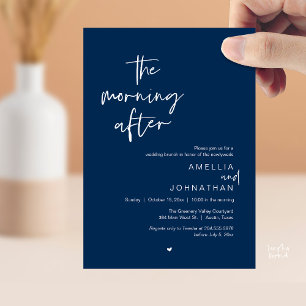 Convites O brunch do dia seguinte ao casamento, Modern Post