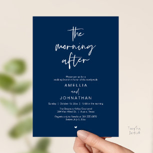 Convites O brunch do dia seguinte ao casamento, Modern Post