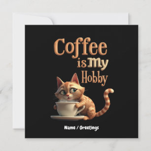 Convites O Café é Meu Hobby: Uma Mistura de Paixão e Cafeín