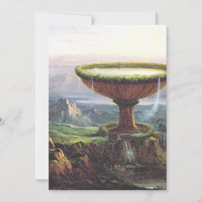Convites O Cálice do Titã por Thomas Cole (Frente)