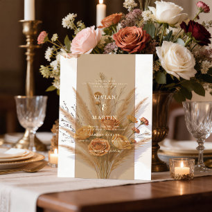 Convites O Calor do Casamento de Outono