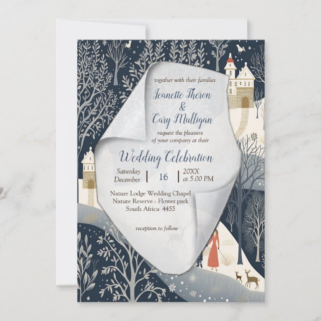 Convites O calor do sol no inverno (Frente)