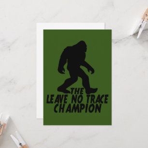 Convites O Campeão do Leave No Trace Divertido Bigfoot