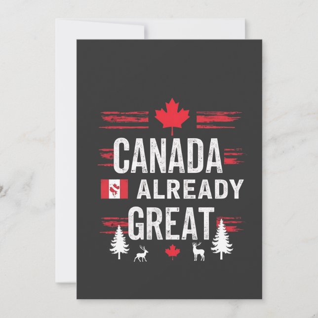 Convites O Canadá já é excelente Anti-Trump do MAGA (Frente)
