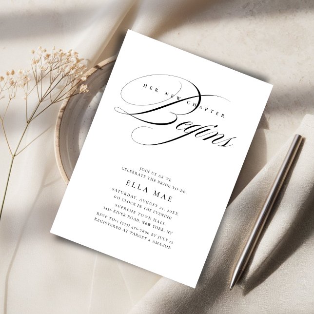 Convites O capítulo preto e branco começa com o Chá de pane (Criador carregado)