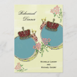 Convites O carnaval do vintage inspirou o jantar de ensaio