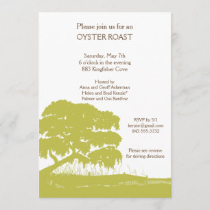 Convites O carvalho com musgo espanhol pelo pântano convid