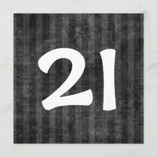 Convites O carvão vegetal do partido de aniversário de 21