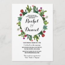 O casal dos cactos da festa do cacto do noivado