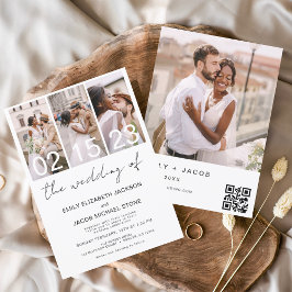 Convites O Casamento da Foto QR code Wedding
