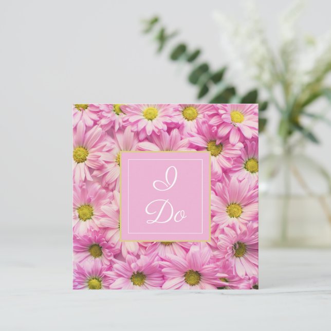 Convites O Casamento da Linda Margarida Rosa (Em pé/Frente)