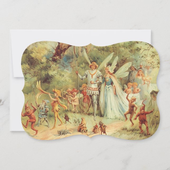 Convites O Casamento da Polegarzinha e do Príncipe, Contos  (Frente)