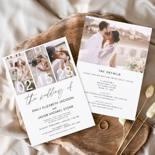 Convites O Casamento de Elegante Minimalista da Foto