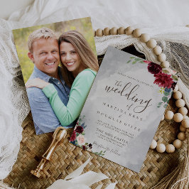 Convites O Casamento De Flores Clássicas Do Rico