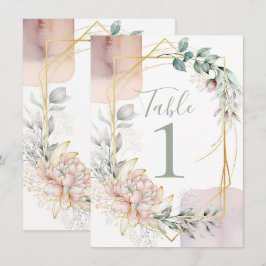 Convites O Casamento de Folhagens Florais de Moldura Dourad