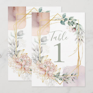 Convites O Casamento de Folhagens Florais de Moldura Dourad