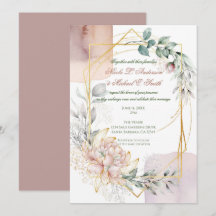 O Casamento de Folhagens Florais Quadro Aureato