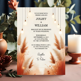 Convites O Casamento de Ombre Brown, O Boho de Outono Russo
