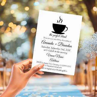 Convites O Casamento do Café: A Mistura Perfeita