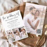 O Casamento do Código QR Minimalista Transparente