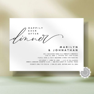 Convites O Casamento Moderno Elopement Feliz Para Sempre Ap