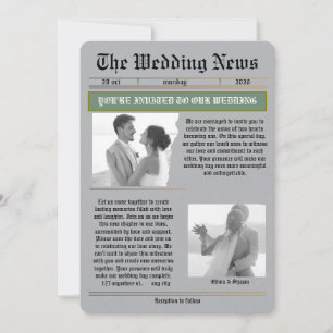 Convites O Casamento Notícias Jornal Antigo Casamento