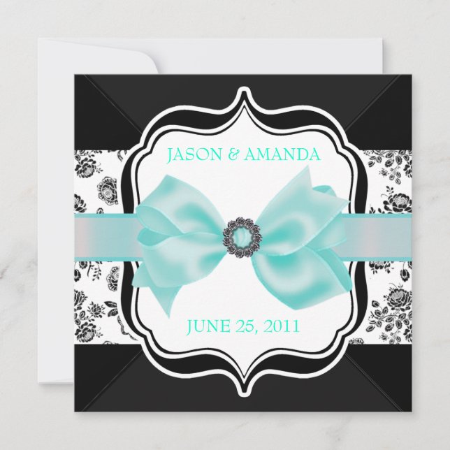 Convites O casamento tema damasco floral convida com arco (Frente)