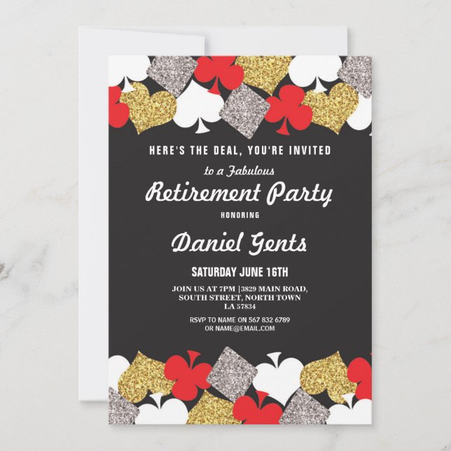 Convites O casino Royale de Las Vegas do partido de (Frente)