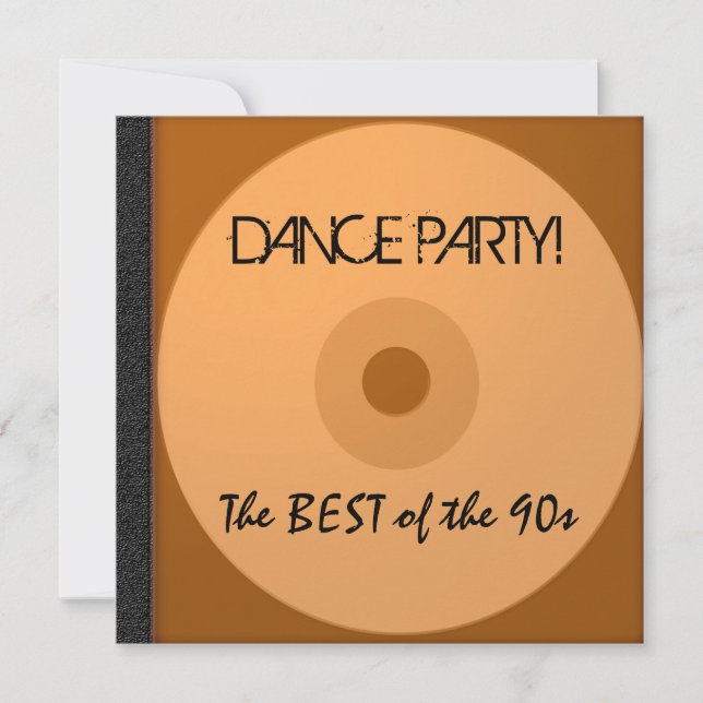Convites O CD do dance party convida (Frente)