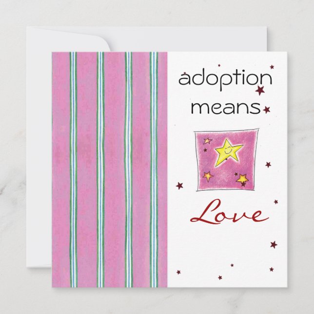 Convites O chá da adopção convida (Frente)