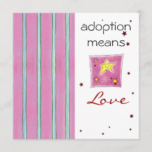Convites O chá da adopção convida