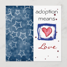Convites O chá da adopção convida