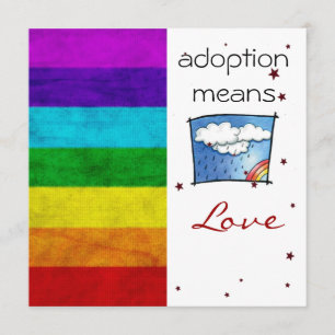 Convites O chá da adopção convida