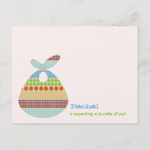 Convites O chá de fraldas Boho do menino pontilha o pacote