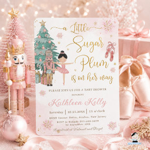 Convites O Chá de fraldas Nutcracker Winter Wonderland Girl