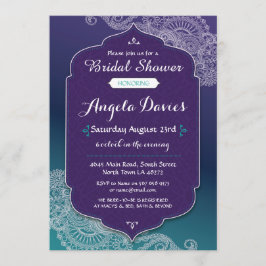 Convites O chá de panela da jóia do estilo do Henna convida