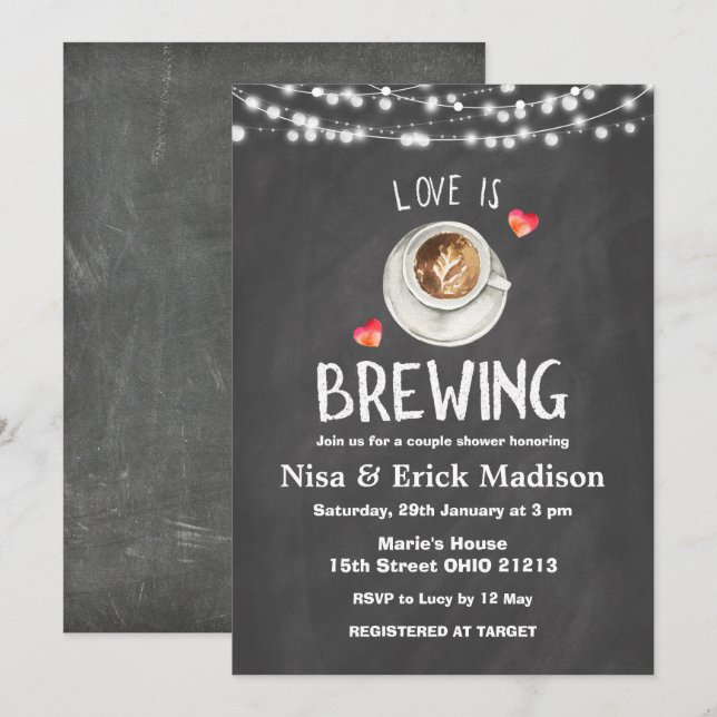 Convites O Chá de panela de Cerveja do Qualkboard que o amo (Frente/Verso)