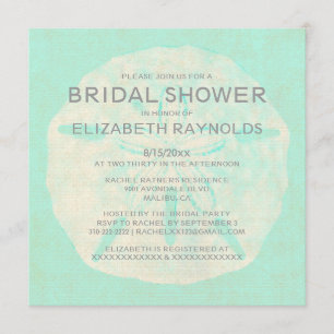 Convites O chá de panela do dólar de areia de serapilheir