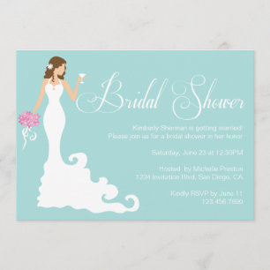 Convites O chá de panela fino da noiva moderna chique da