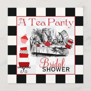 Convites O chá de panela louco do Hatter convida