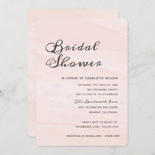 Convites O chá de panela moderno da lavagem da aguarela