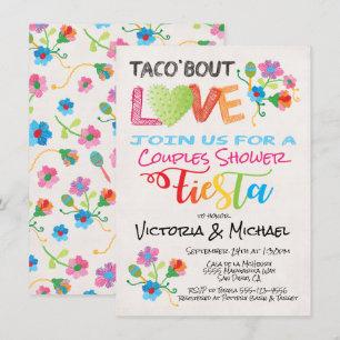 Convites O chá dos casais do amor ataque do Taco do bordad
